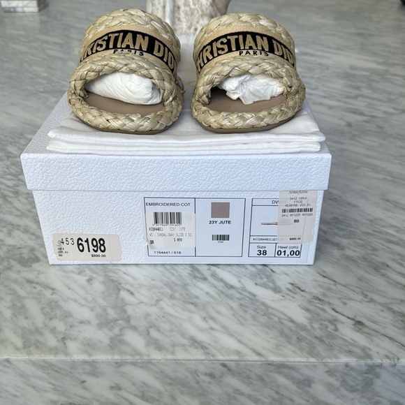 DIOR DWAY RAFFIA Slide - Picture 1 of 6